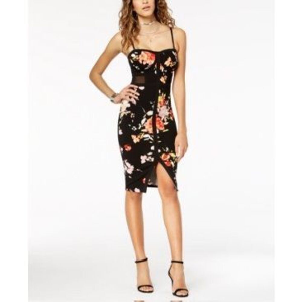 Material Girl Juniors' Mesh-Inset Bustier Dress,‎ Created for Macy's Size S
